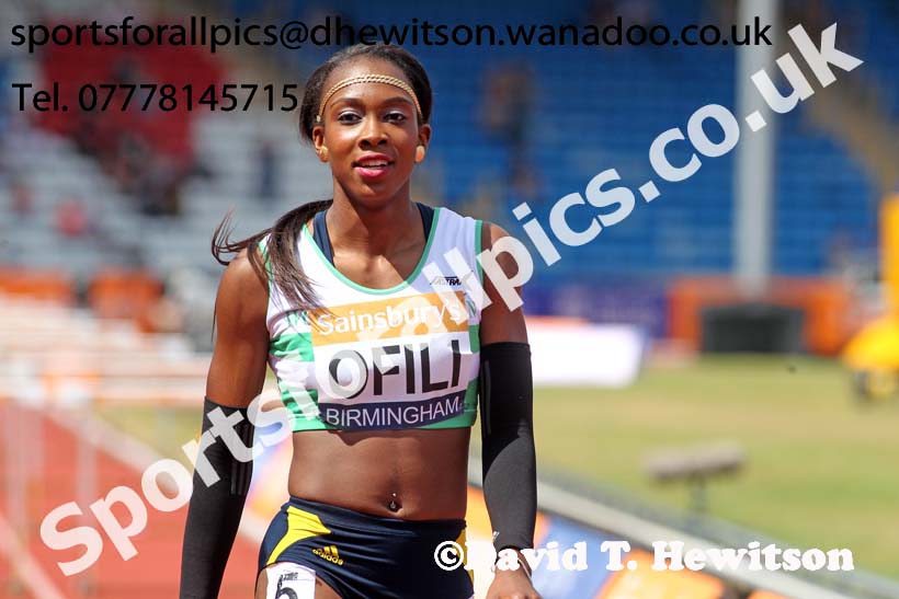 Womens 100 metres hurdles, Sainsbury's British Champs, Alexander Stadium, Birmingham. Photo: David T. Hewitson/Sprts for All Pics
